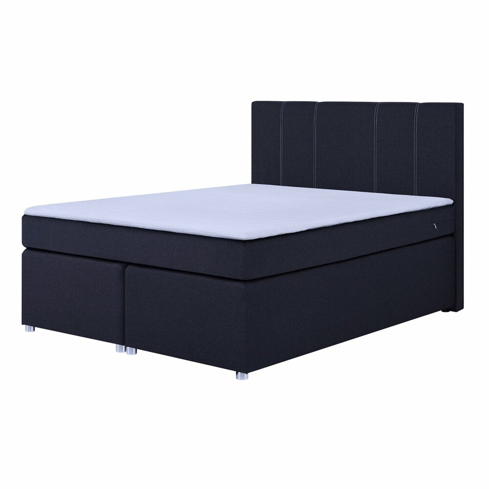 Boxspringbett - Grau - H3 - Bonell-Federkern - 160x200 Cm | Online Bei ...