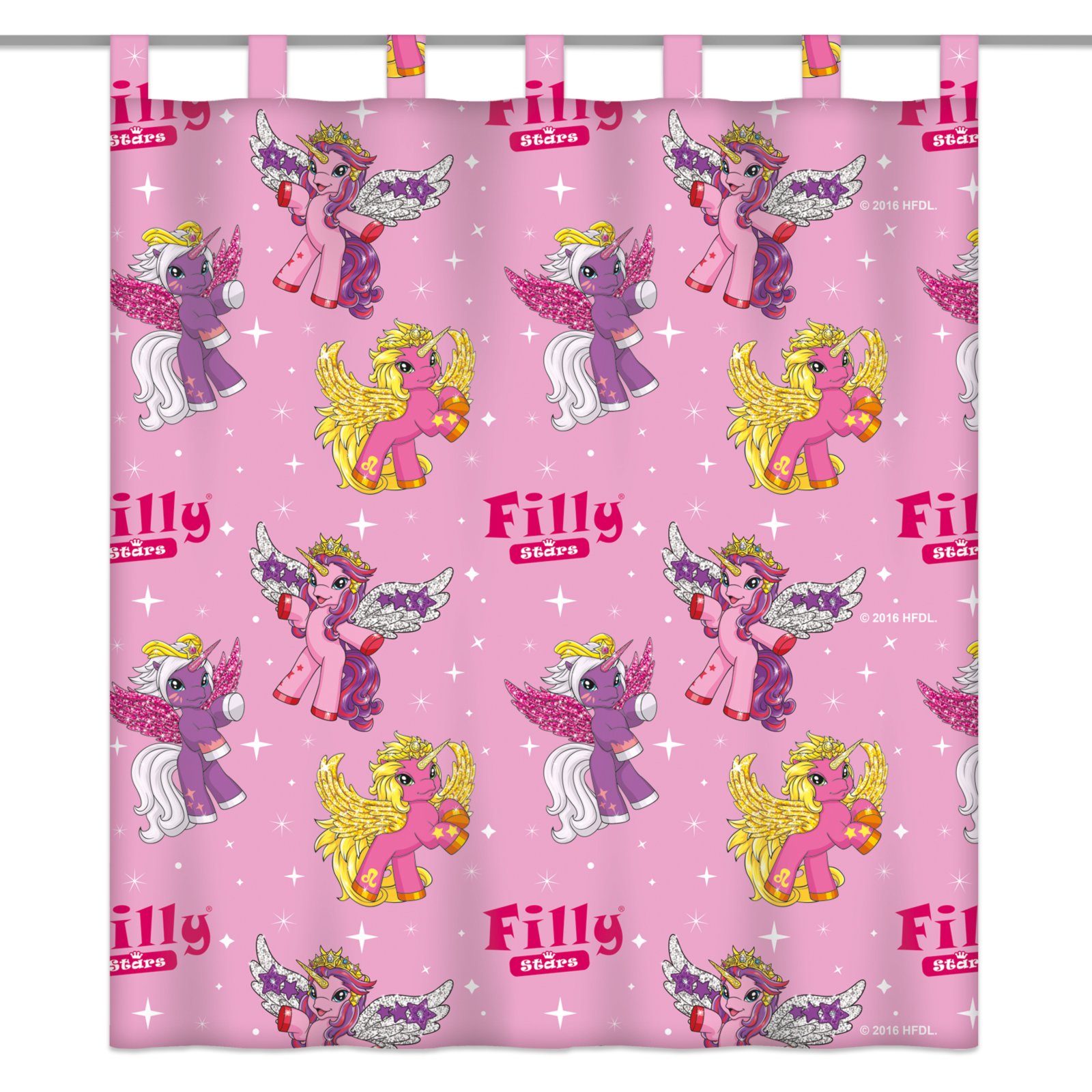 Schlaufenschal FILLY STARS - pink - 140x160 cm ...