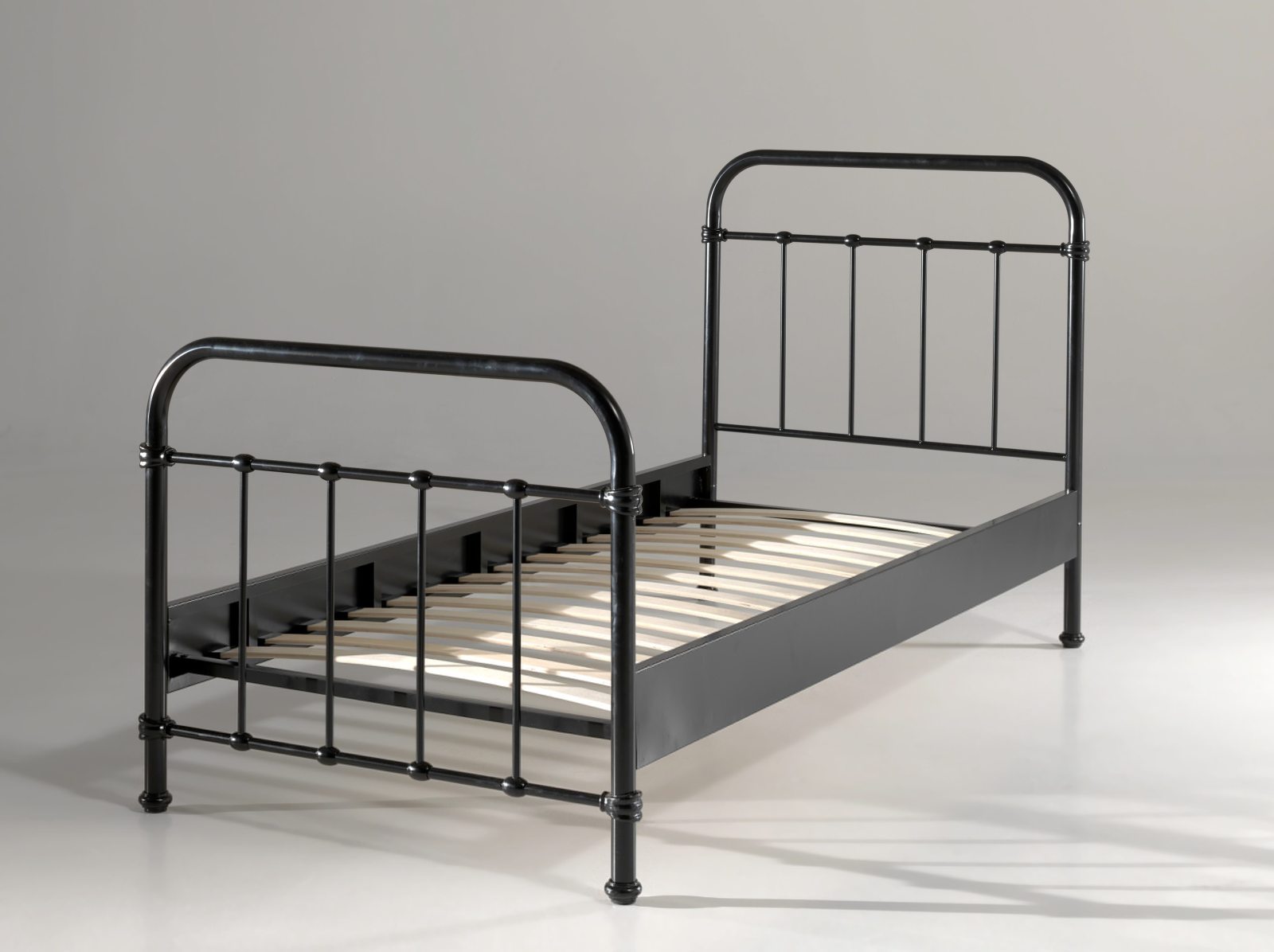 Metallbett NEW YORK - schwarz - Metall - 90x200 cm ...