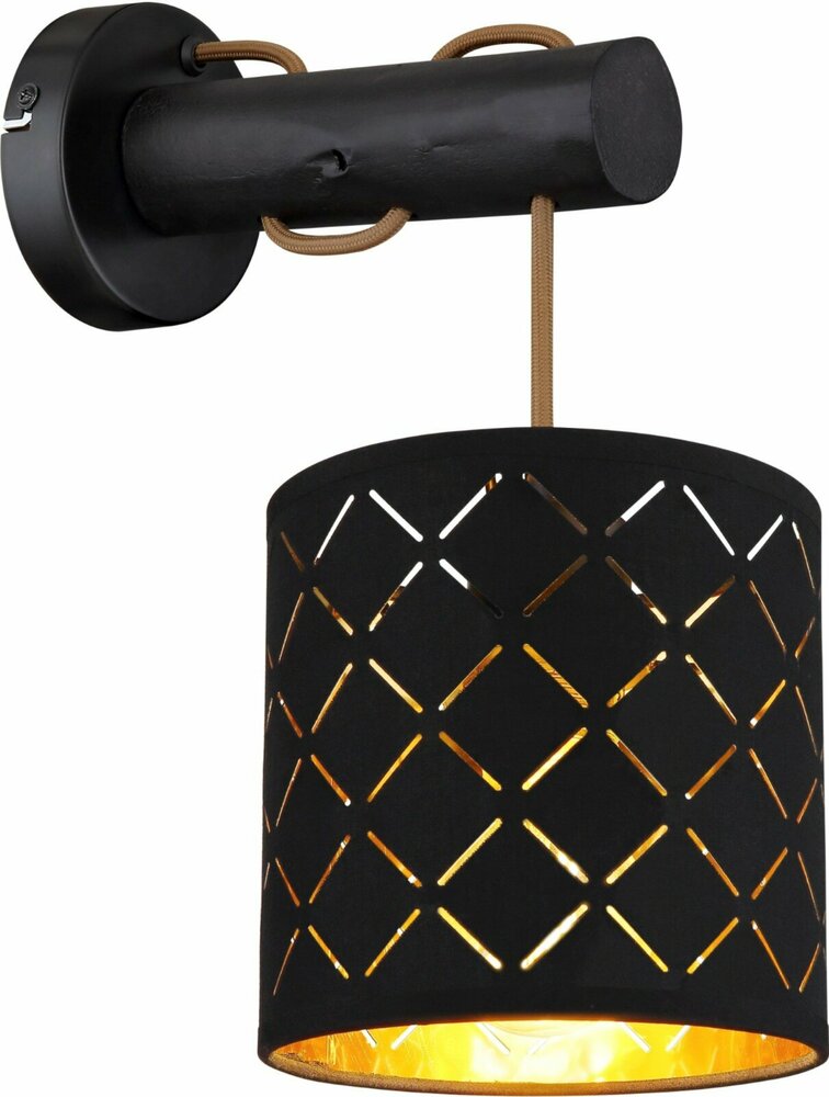 Wandlampe - schwarz-gold - Metall cm bei Online - | kaufen 36 hoch ROLLER