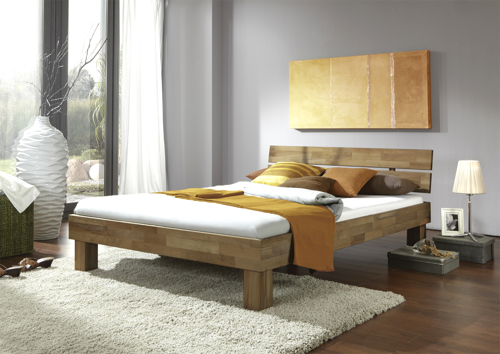 Futonbett - Wildeiche massiv - 140x200 cm | Online bei ...