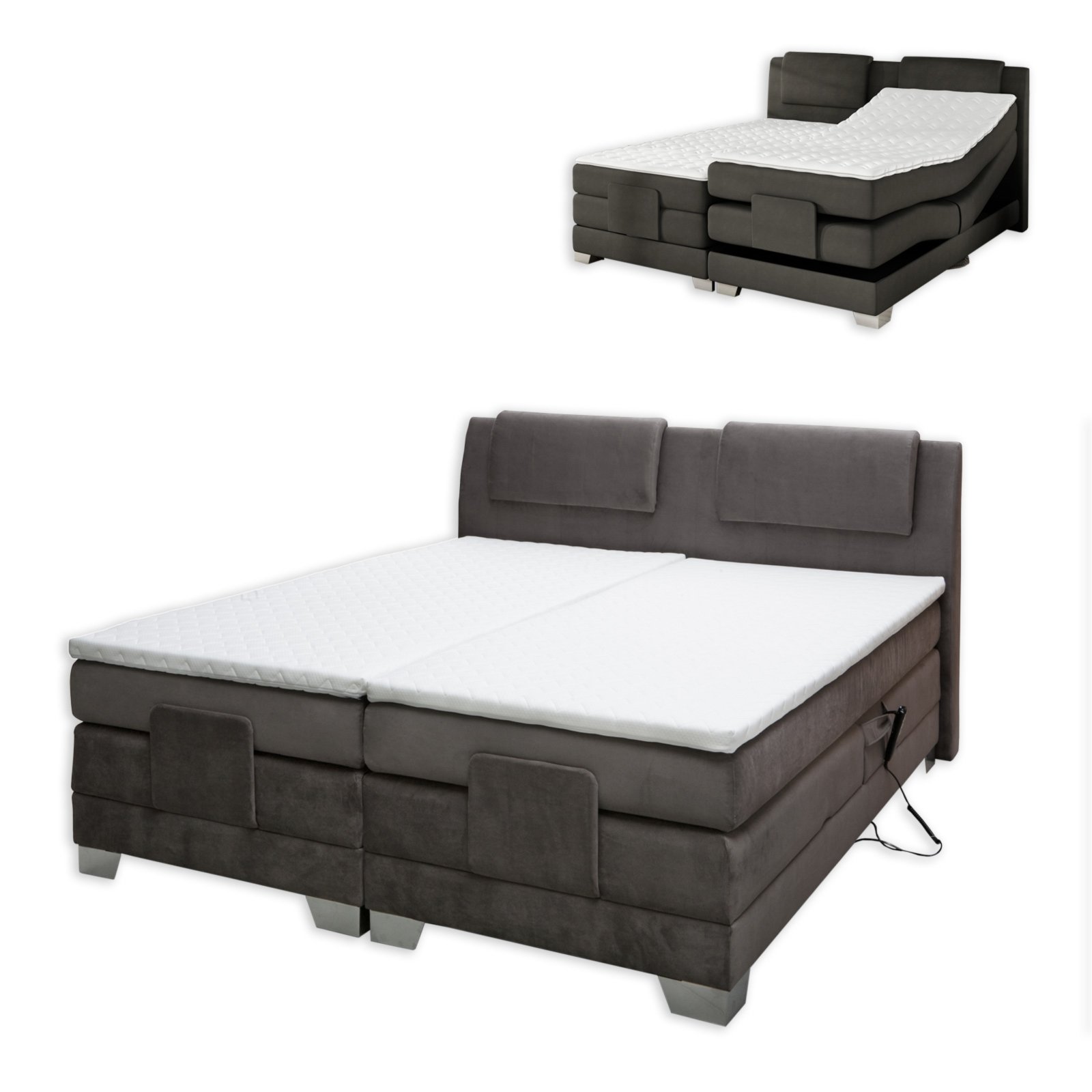 JUSTyou WAVE Boxspringbett Continentalbett Doppelbett ...