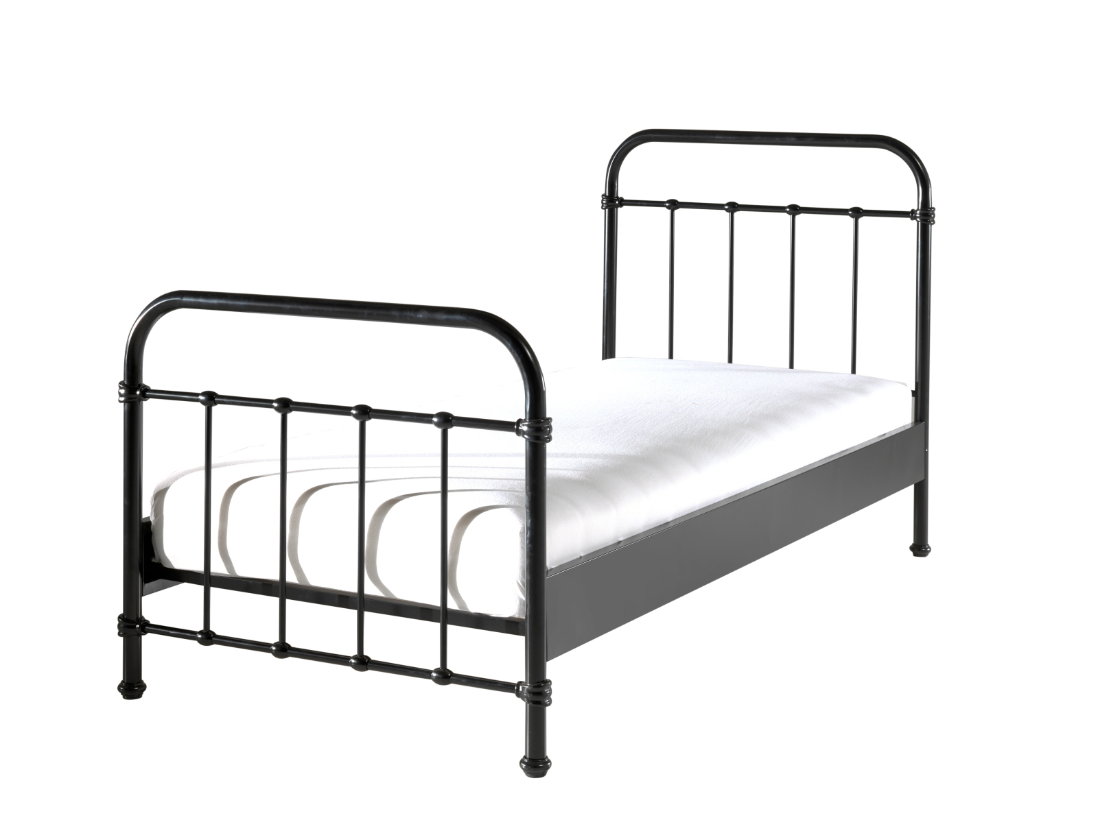 Metallbett NEW YORK - schwarz - Metall - 90x200 cm ...