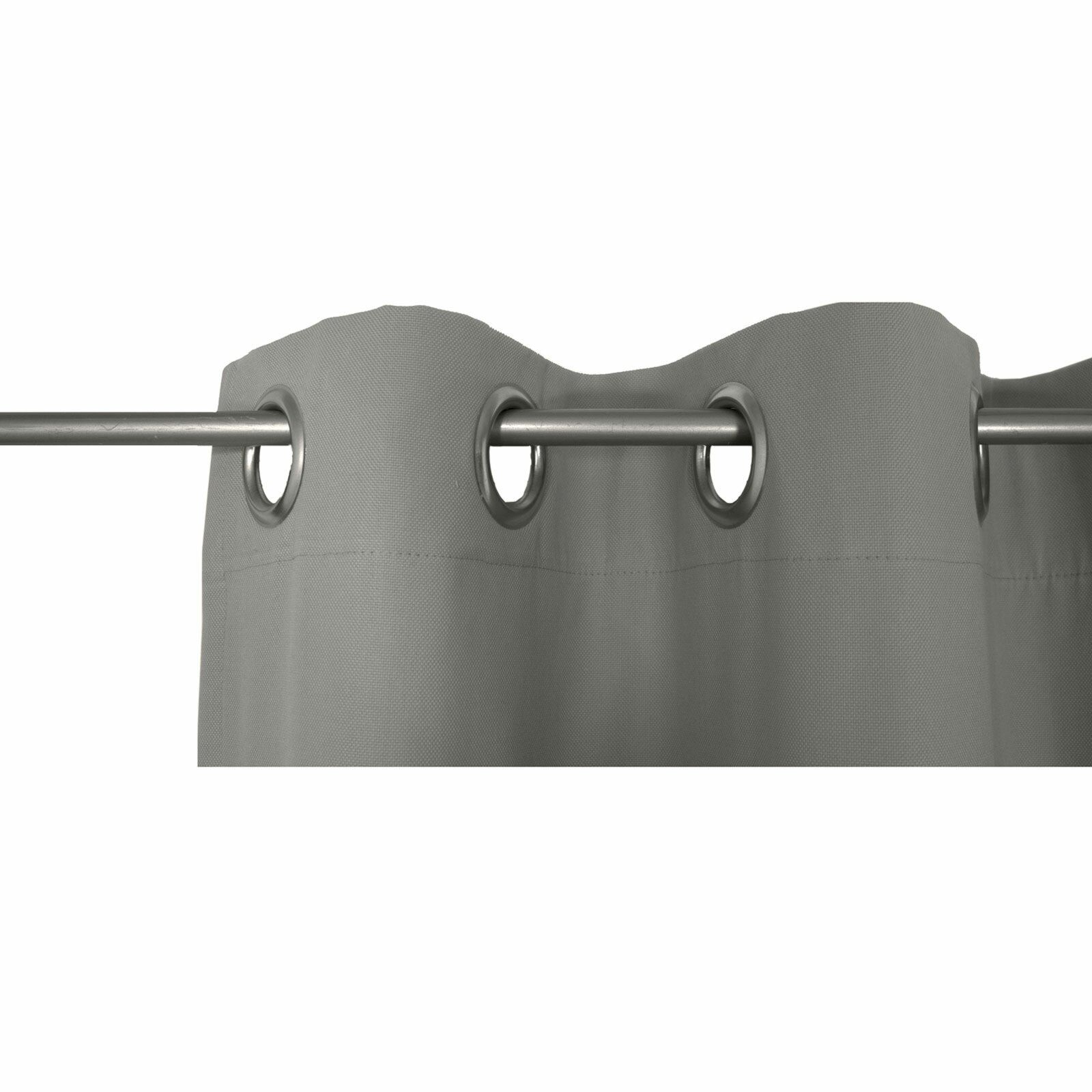 cm - 130x145 2-lagig kaufen WIRTHNATUR ROLLER Ösenvorhang | bei Online - - dunkelgrau