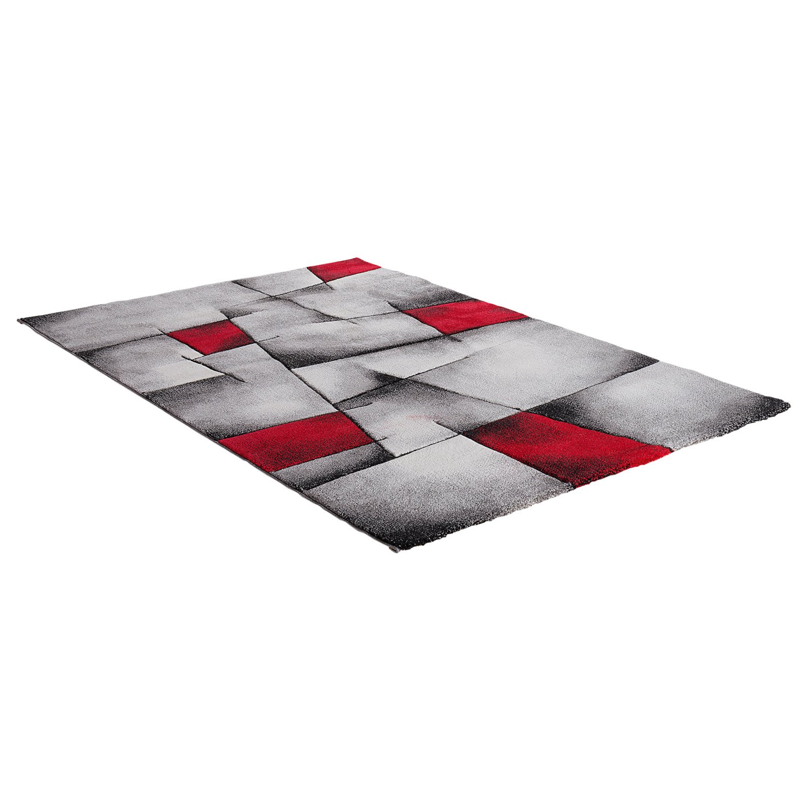 Frisee-Teppich - grau-rot ROLLER cm bei | kaufen Online - 120x170