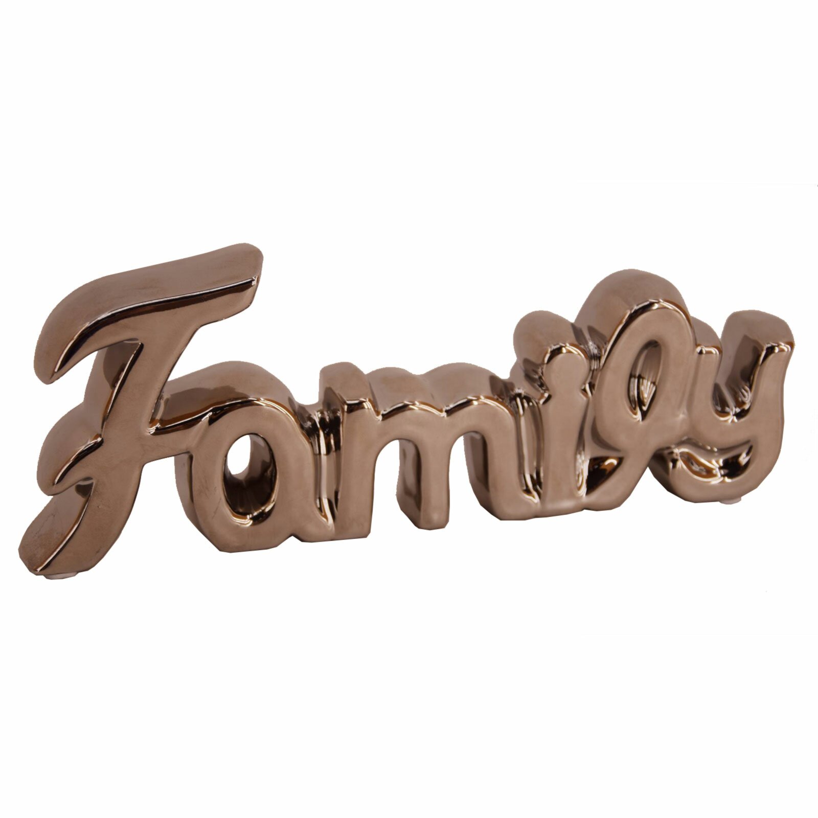 kaufen Online FAMILY Keramik Deko Schriftzug ROLLER silber - bei | -