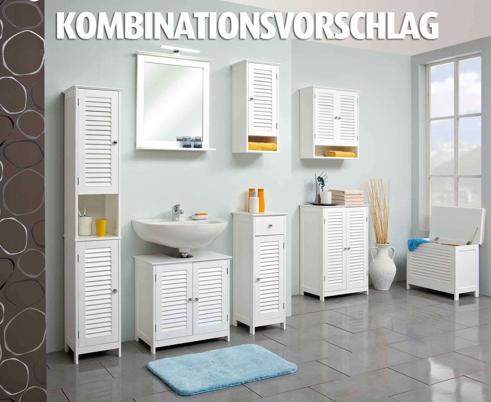 Hochschrank - weiß - Anschlag rechts - 32 cm breit | Online bei ROLLER kaufen