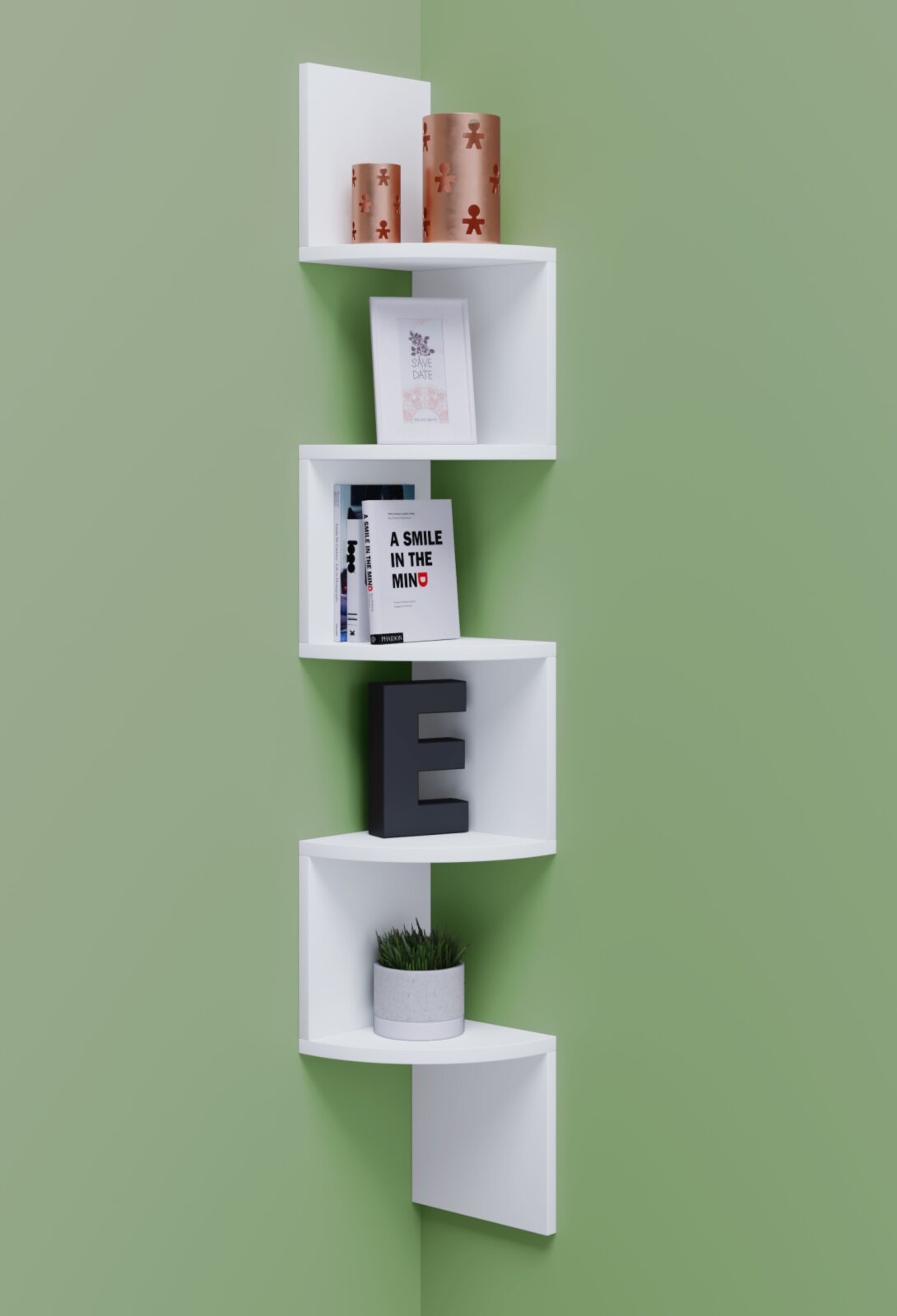 Eckregal MINTIS - weiß - | 5 123,6 cm Ablagen ROLLER bei - Online kaufen