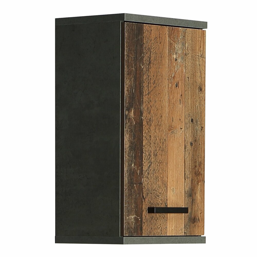 Hngeschrank - Old Wood Vintage - Beton - 40 cm Badschrank Badezimmerschrank