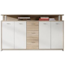 Design Highboard Kommode Sideboard Schrank Weiss Eiche Beistelltisch Chests Of Drawers En Casa Home Furniture Diy Furniture